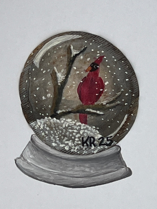 Snow Globe Cardinal