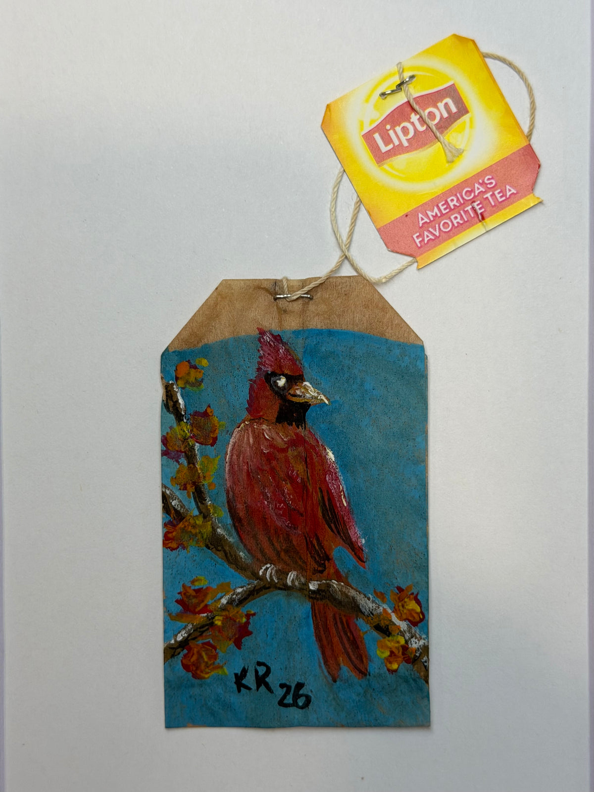 Mini Teabag Cardinal
