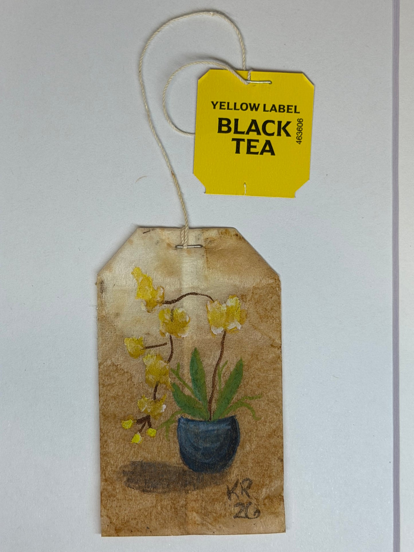 Mini Teabag Yellow Orchid