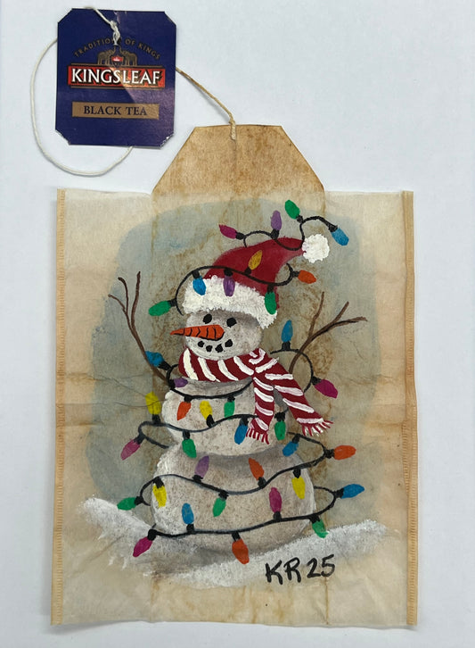 Snowman string of lights