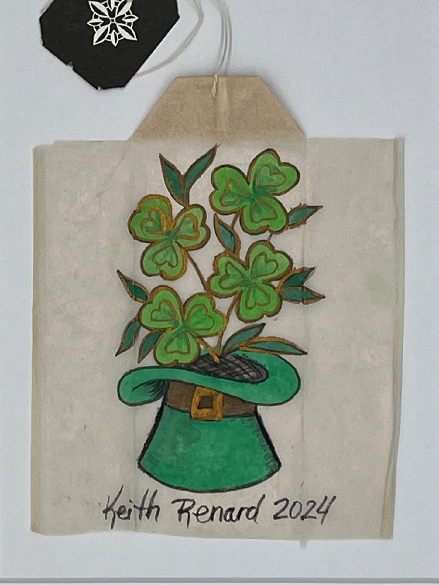 Shamrocks in Hat