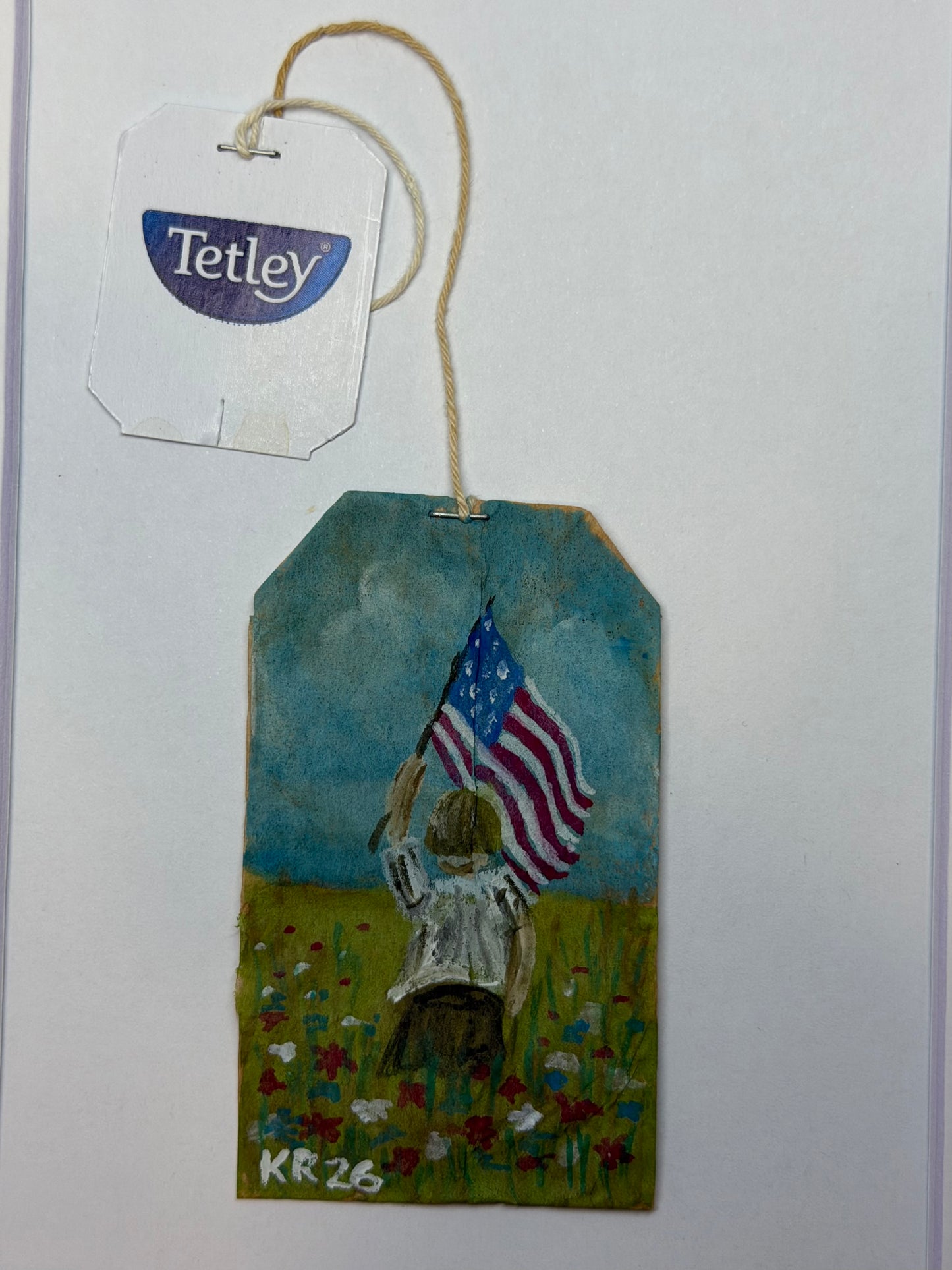 Mini Teabag Boy with American Flag