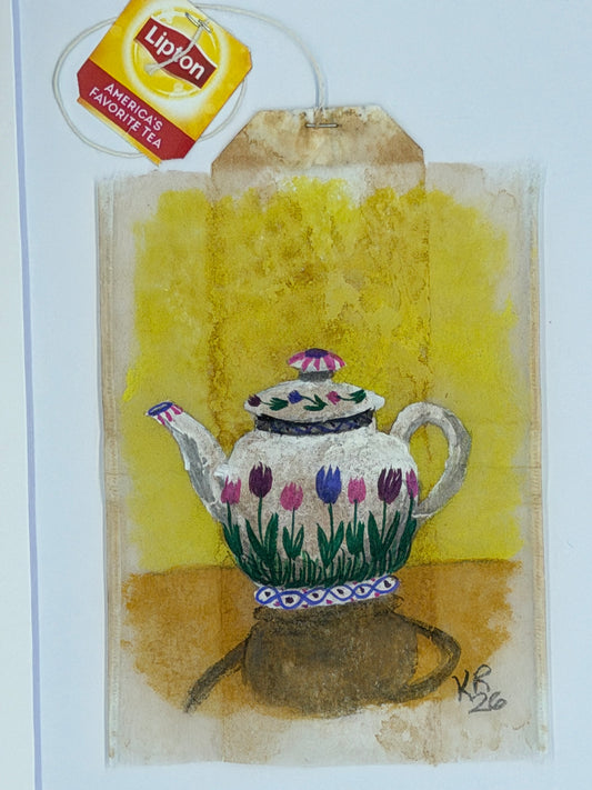 Teapot and cup Tulips