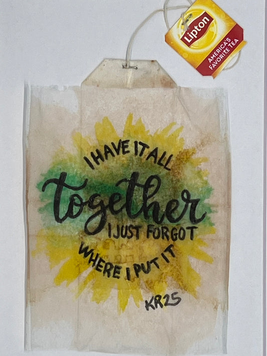 I have it all together, I just forgot where I put it