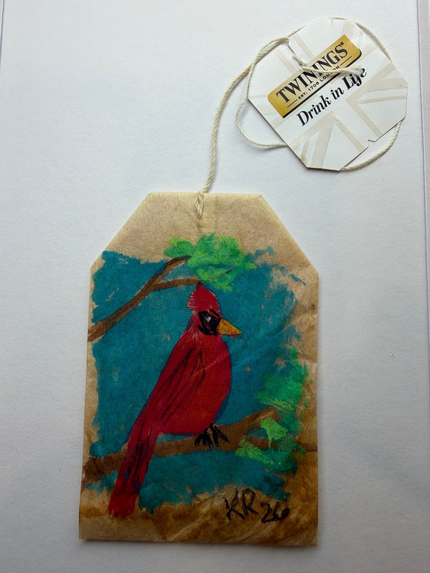 Mini Teabag Cardinal