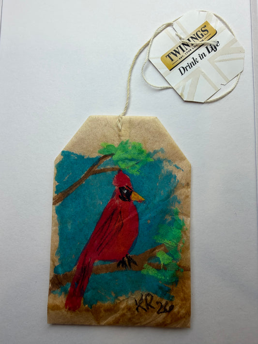 Mini Teabag Cardinal