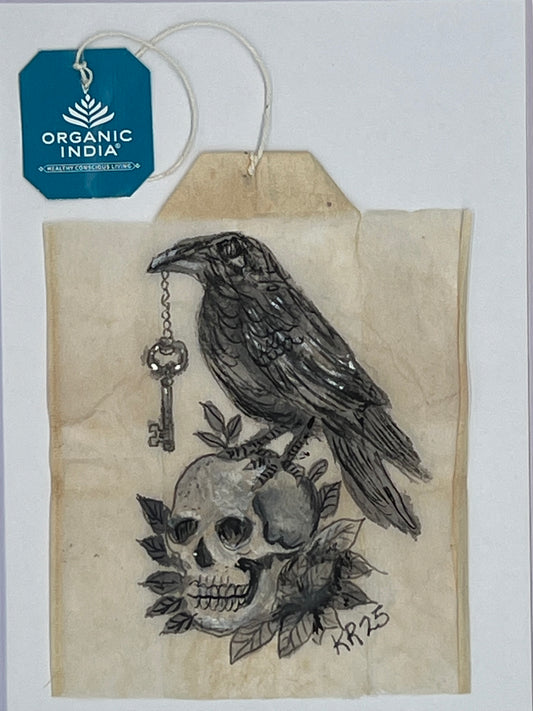 Crow w/Key and skull