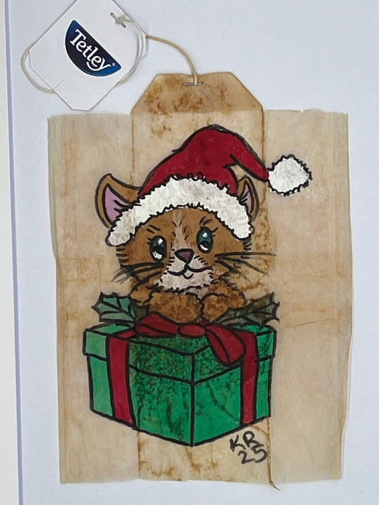 Christmas Cat in box
