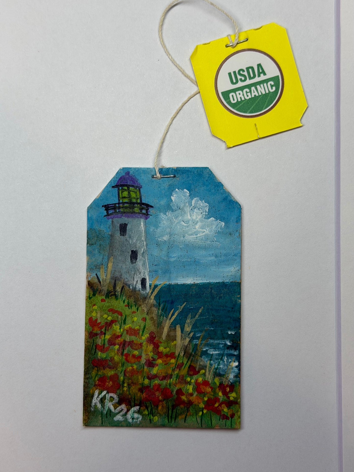 Mini Teabag White Lighthouse
