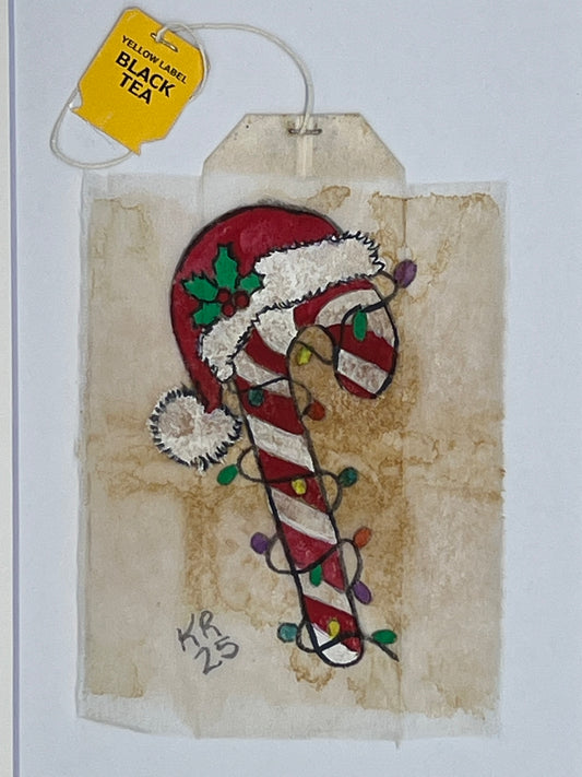 Candy cane with hat
