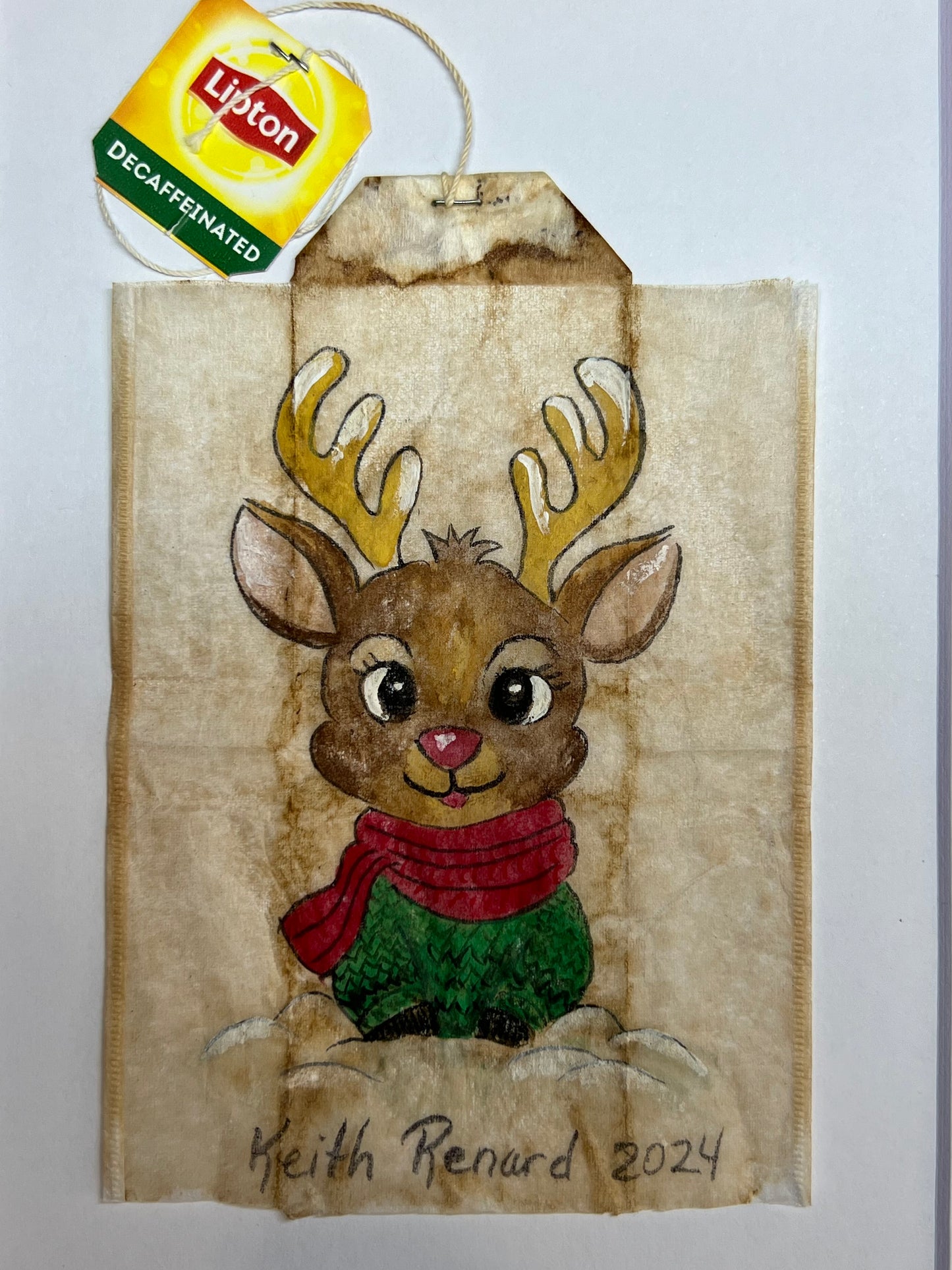 Reindeer with Scarf