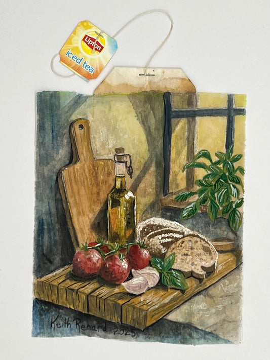 Breadboard, Olive Oil, Tomatoes