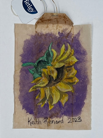 Sunflower Purple background