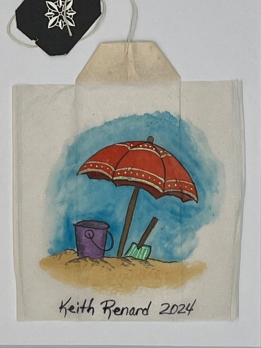 Umbrella in the sand