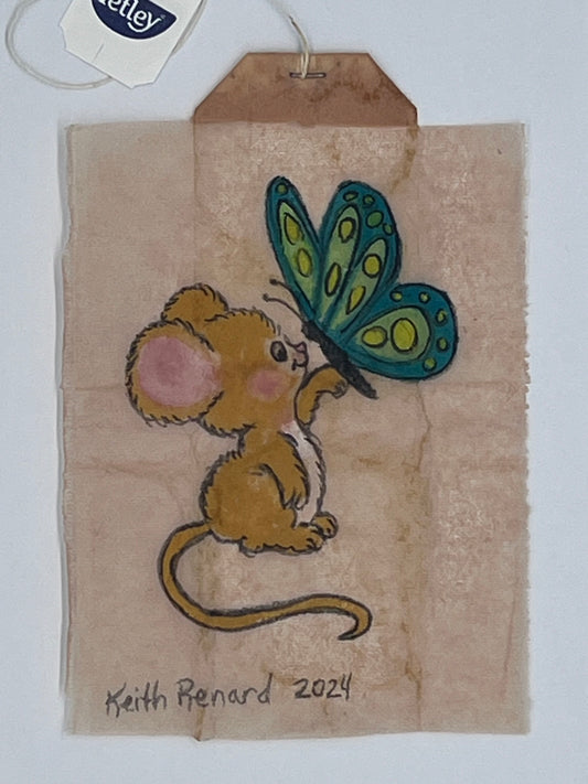 Mouse with butterfly