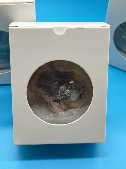 Limited Edition Snowman with Cardinal Mitten Ornament