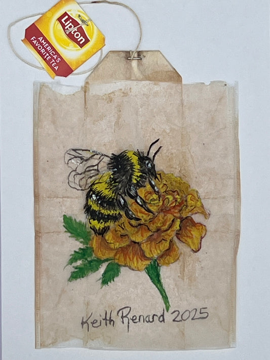 Bee on Yellow Flower